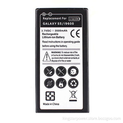 Li-ion mobile phone battery for Samsung Galaxy S5/S5 SV I9600/i9600/internal replacement/3,500mAh